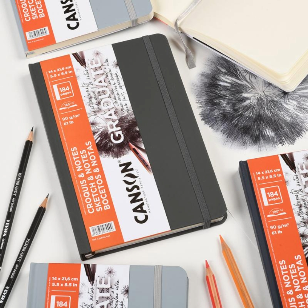 Block Canson Gradute Empastado Croquis & Notes 90gr - Imagen 2