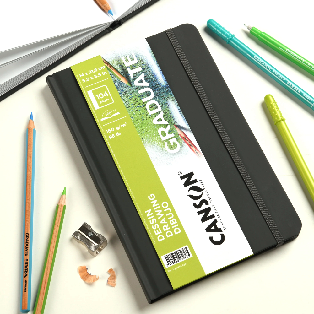 Block Canson Gradute Empastado Drawing 160gr - Imagen 2