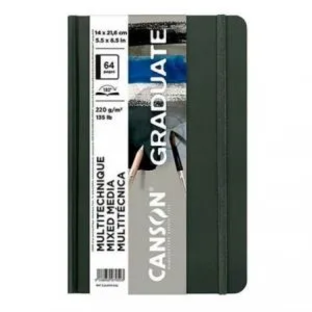 Block Canson Gradute Mixed Media Grises 220gr