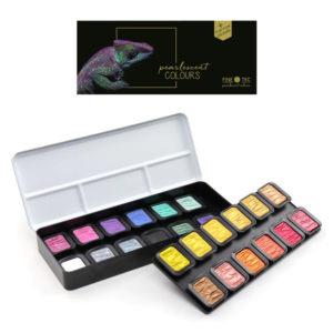 Acuarela Finetec Metalizados x24