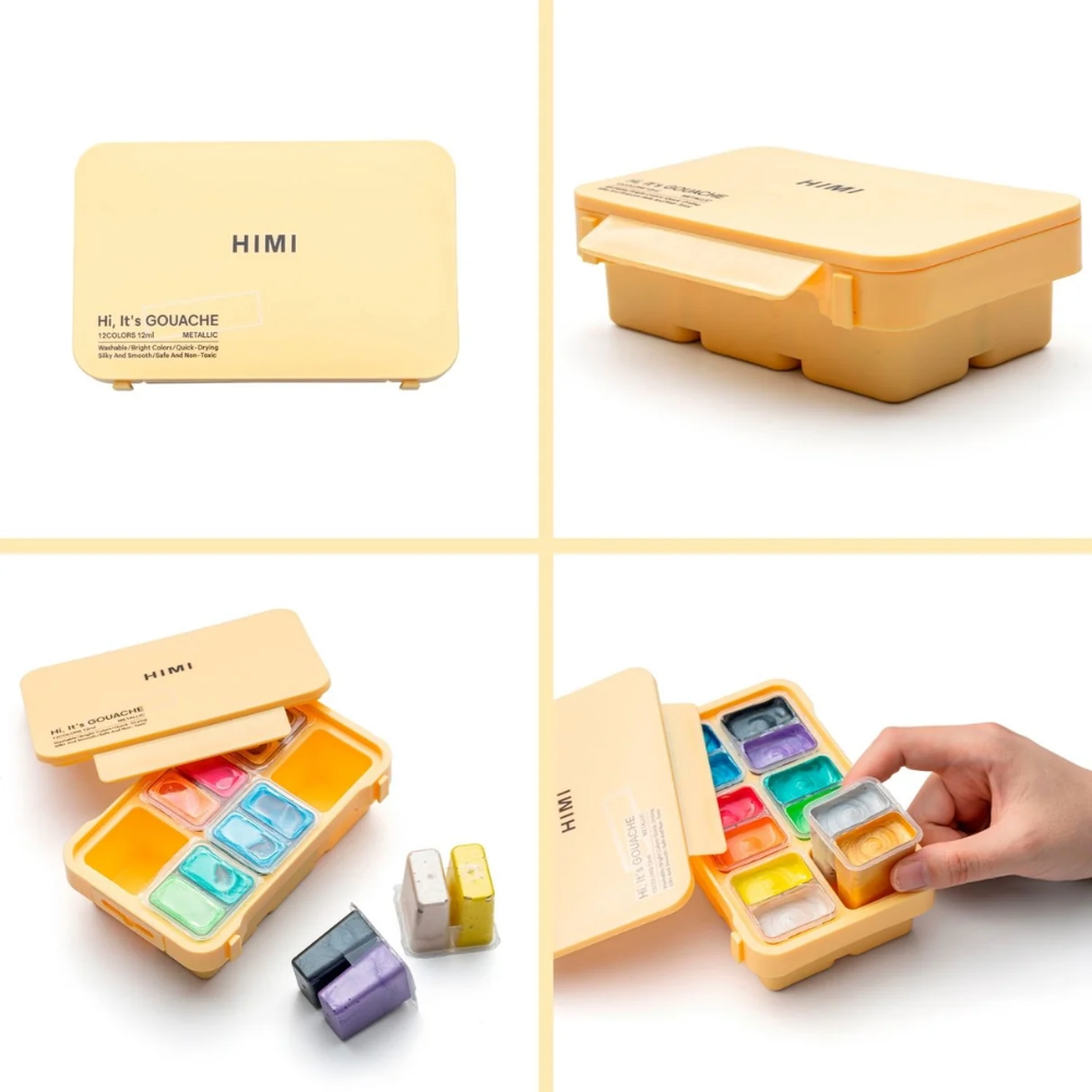 Miya Himi Gouche Metálicos mini 12 ml x 12 unidades - Imagen 2