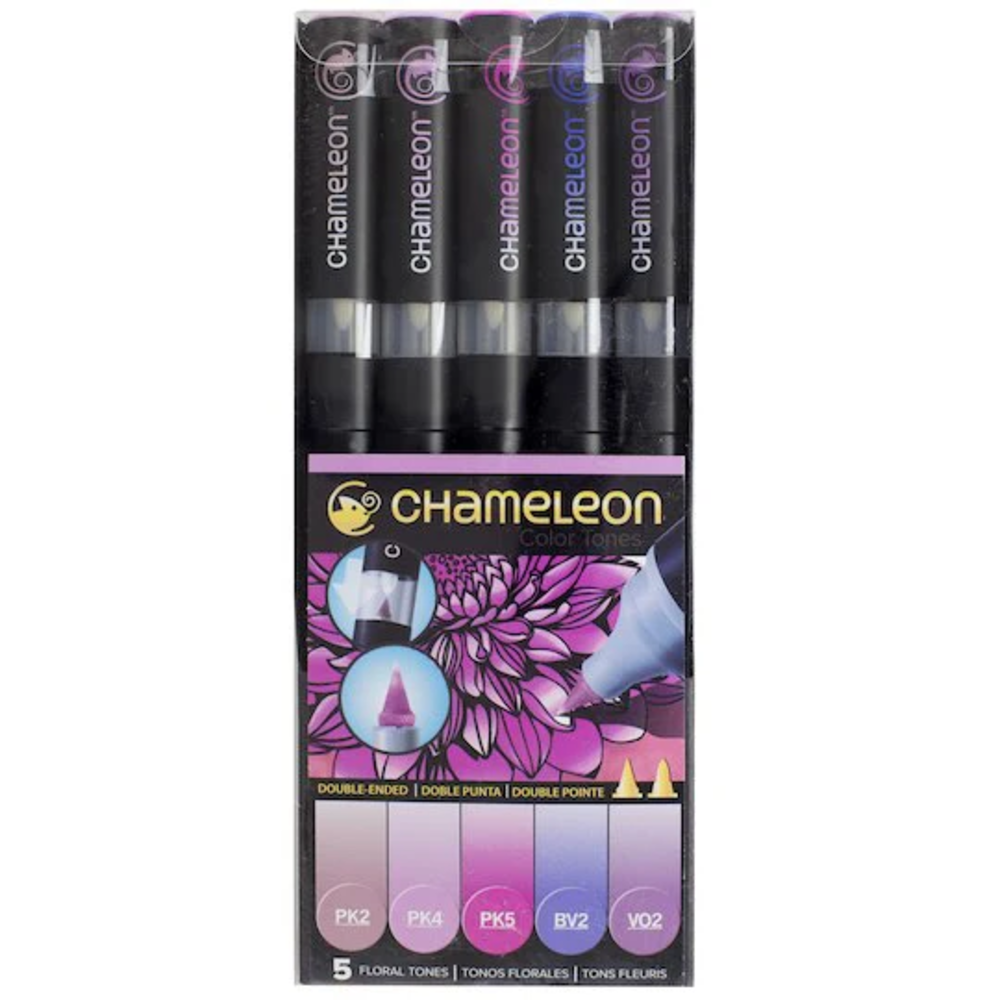 Marcadores Chameleon Pens Tonos Floral Doble punta x5 unidades - Imagen 2