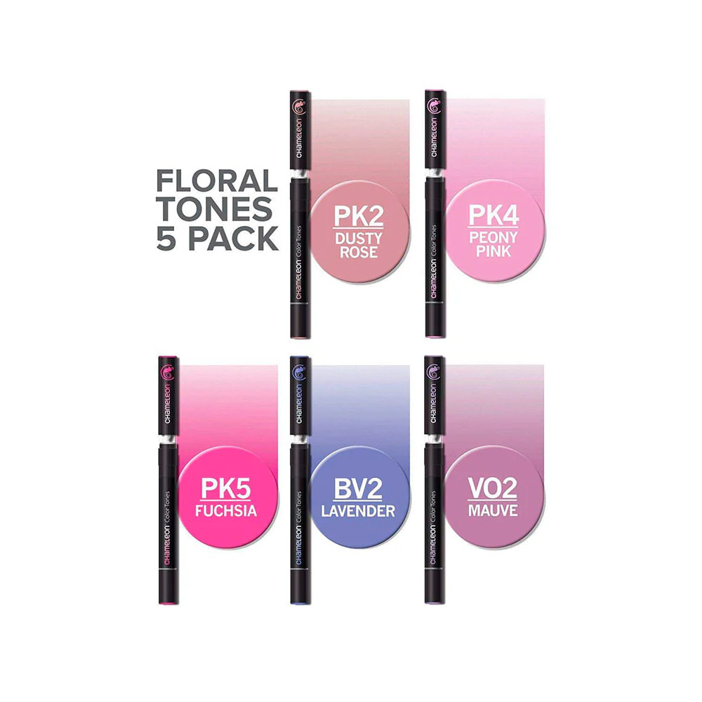 Marcadores Chameleon Pens Tonos Floral Doble punta x5 unidades - Imagen 5