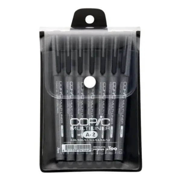 Estuche de Estilografo Copic Multi liner x7 unidades
