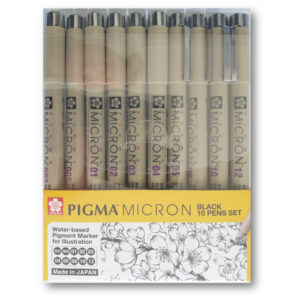 Estuche de Estilografo Sakura Micron x10 unidades