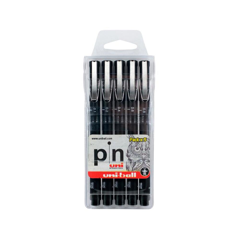 Estuche Estilografo Uni Pin x5 unidades